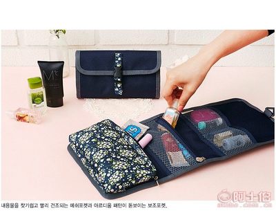 時(shí)尚與實(shí)用并存 巨登新款碎花可折疊懸掛洗漱收納包評測